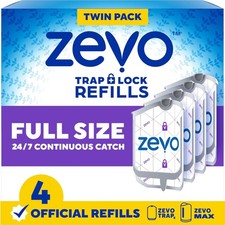 Zevo Flying Insect Trap Official Refill Cartri - Fits Both Zevo Trap MAX I