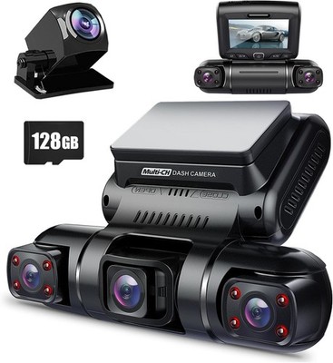 PRUVEEO 360 4 Channel Dash Cam with GPS WiFi 128G