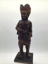 Dutch Masters Cigar Store Indian Chief Statue Advertising Display Tobacco 18.5