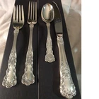 Gorham Buttercup Sterling Silver 4 Piece Place Setting Fork Knife Spoon Set
