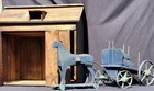 Antique Primitive Child Toy Horse Buggy & Stable Florence NJ North East Folk Art — photo 1