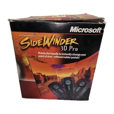 Microsoft SideWinder 3D Pro Joystick w/ Original Box – Vintage PC Flight Control