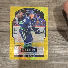 2020-21 Upper Deck Allure Yellow Taxi Bo Horvat Canucks #22 Ice Hockey 2021