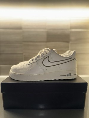 Nike Air Force 1 '07 Sail/Cool Grey IB7677-101 Low Top Leather Sneaker Men