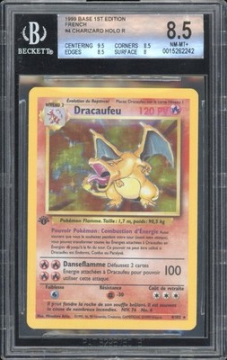 1999 Pokemon FRENCH 1st Edition Base Set Dracaufeu-Charizard Holo