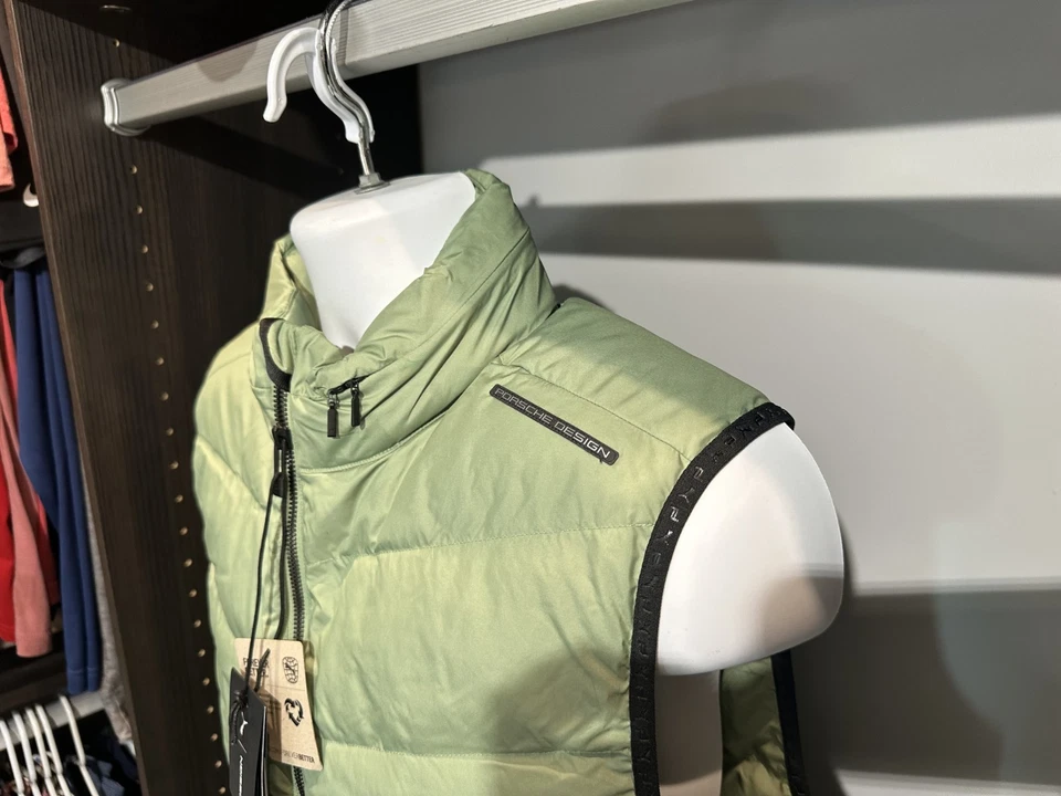 Porsche Design Light Packable Vest - Dusty Green. Men's Large 538085 23 - Image 3 of 4