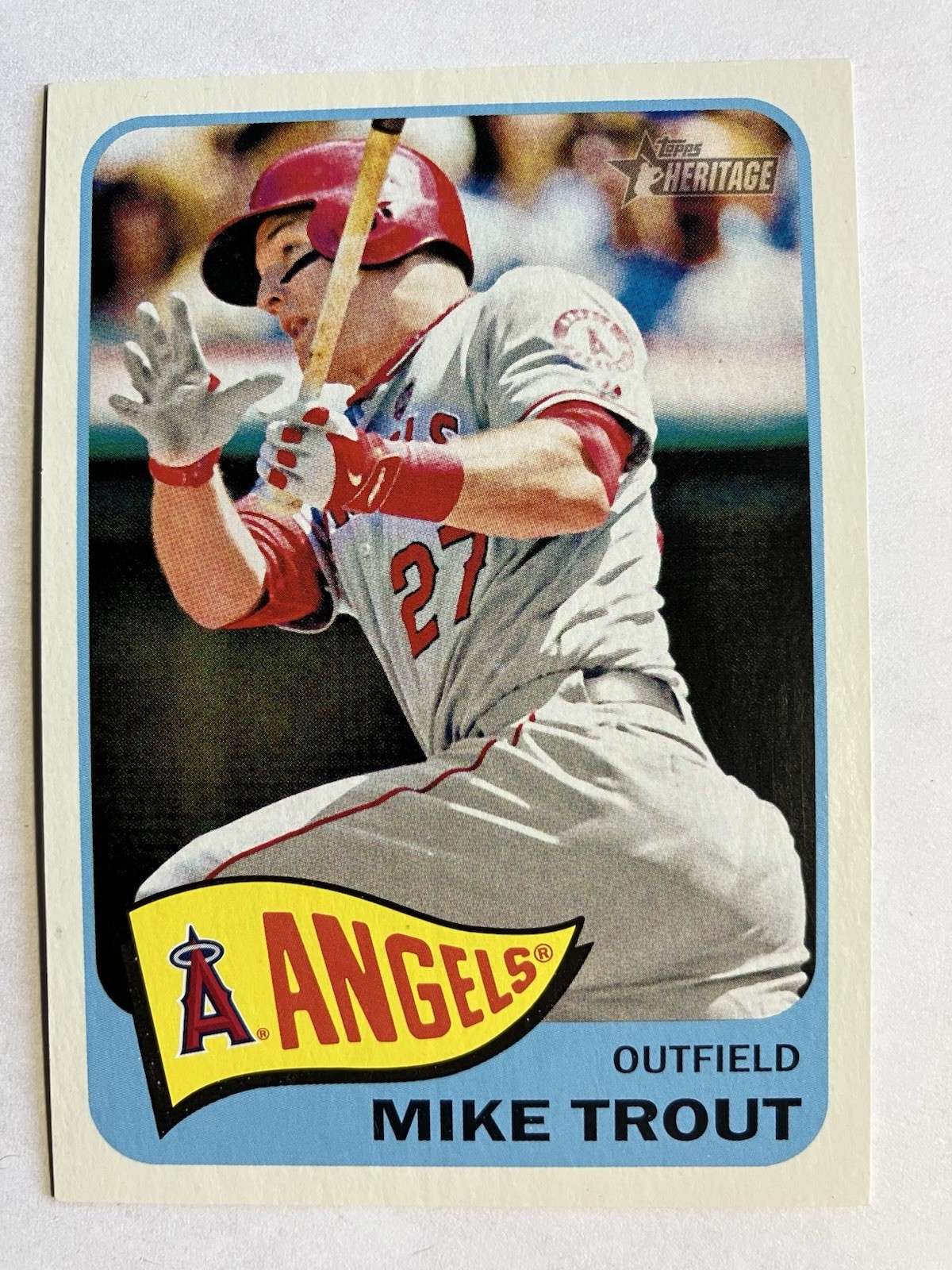 2014 Topps Heritage Action Image Variation #250 Mike Trout Los Angeles Angels
