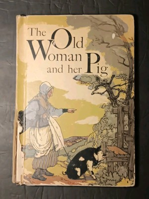 #ad #ad VINTAGE 1963 THE OLD WOMAN amp; HER PIG EX LIBRARY LITTLE OWL BOOK EX LIBRARY HC $20.00