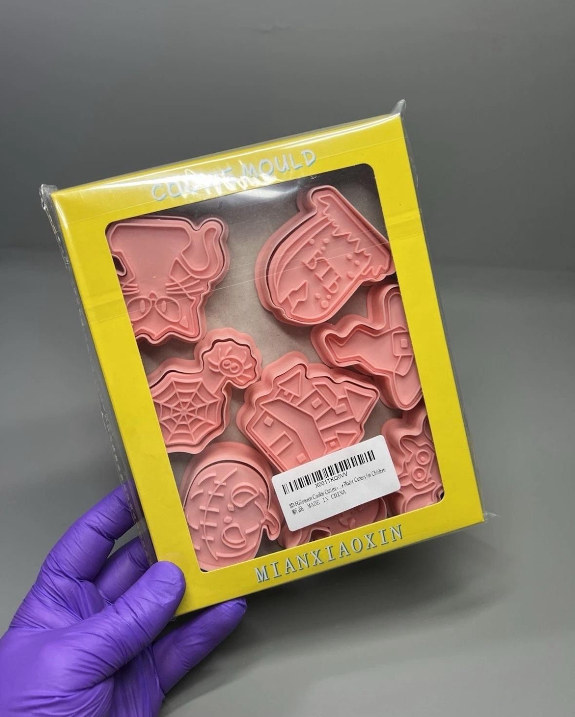 Halloween Cookie Cutters Set Horror Party Baking Stamps Decoration 3D Pumpkin x8