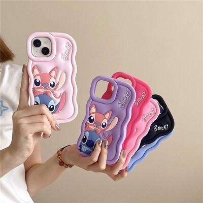 Cartoon 3D Stitch iPhone 14/13, passend für 12/11 Apple 16/15 PROMAX Handyhülle
