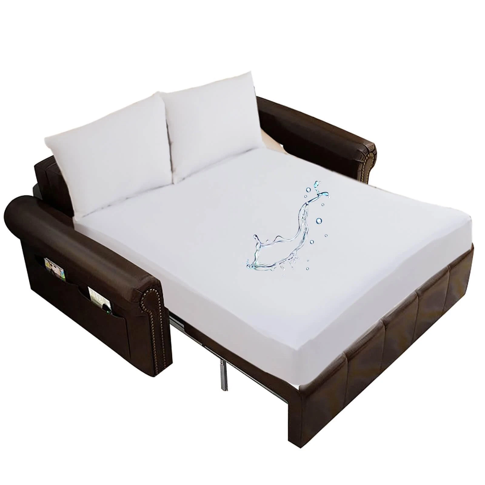 Waterproof Sleeper Sofa Queen Mattress Protector 60x72 for Pull Out Sofa Bed ...