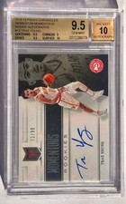 Trae Young Rookie Auto /99 BGS 9.5 2018-19 Panini Chronicles Momentum RC