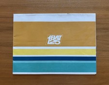 1967-1972 Fiat 125 Oversized Flip-up Sales Brochure - English