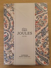 Image of BNWT -  JOULES Paisley Duvet Cover Set  SUPER KING 100% Cotton MULTI