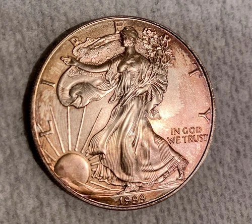 1999 Walking Liberty Silver One Dollar 1 OZ Fine Silver