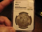 1885-O United States Morgan Silver Dollar NGC MS63