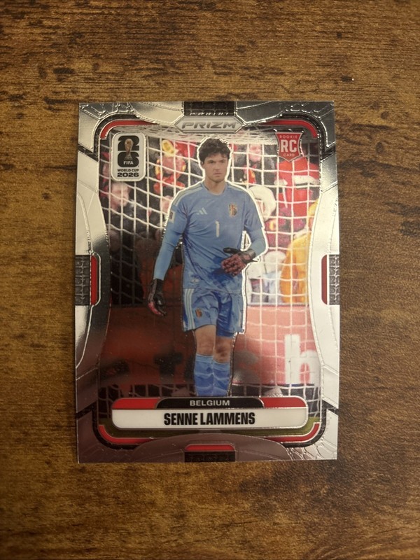 Panini 2026 Prizm FIFA World Cup Senne Lammens #155 Belgium Rookie Card