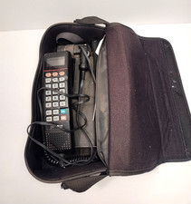 Vintage Motorola Cell Star Bag Phone in Case SCN2500A Car Adapter Un-Tested