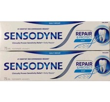 2x Sensodyne with NOVAMIN Repair Protect MINT Daily Toothpaste 75ml Canadian