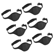 6 Pack Mic Belt for Fitness Microphone Belt Carrier Pouch Waistband Bag Black