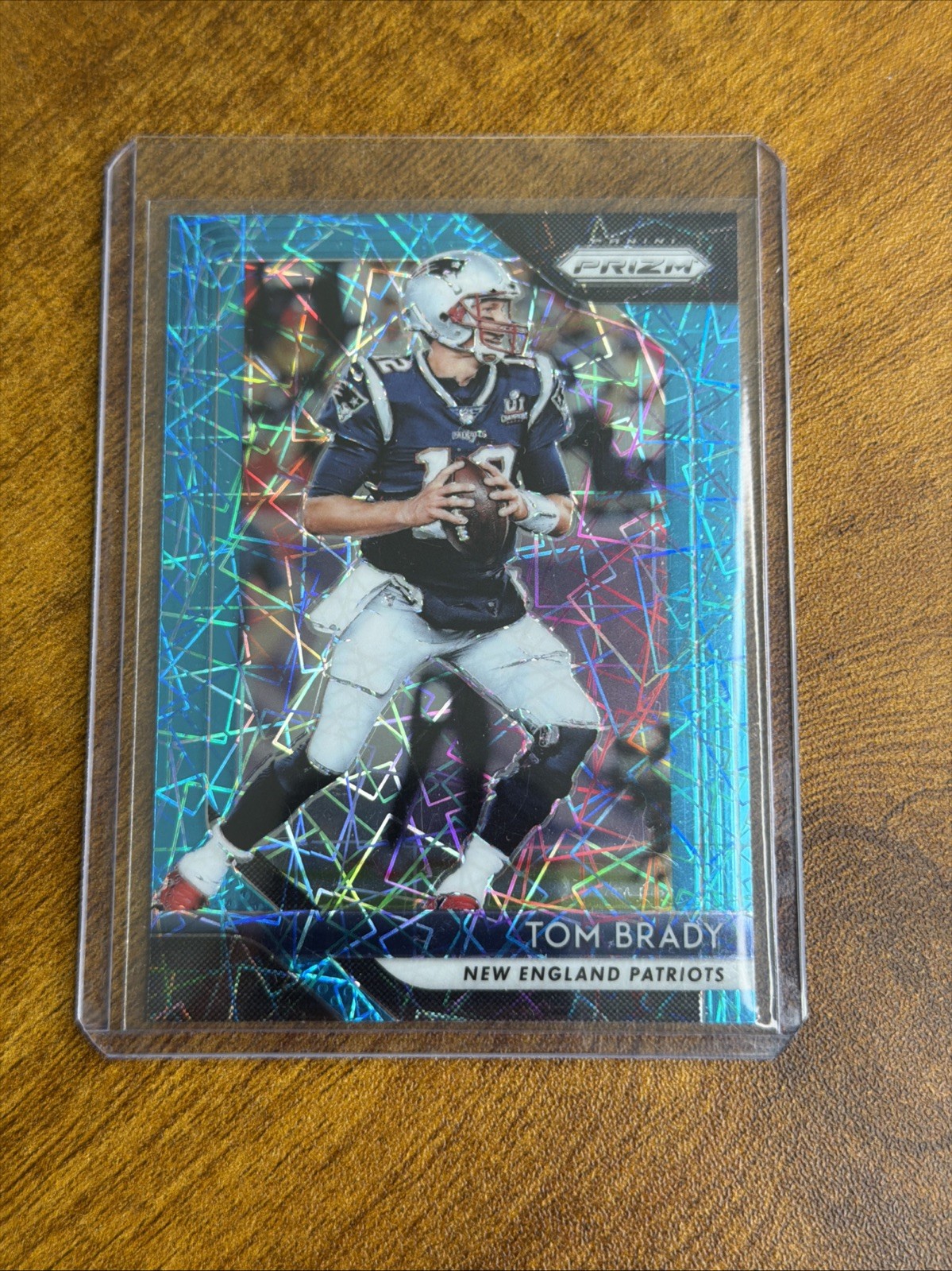2018 Prizm Football Tom Brady Blue Lazer SP #69 Patriots