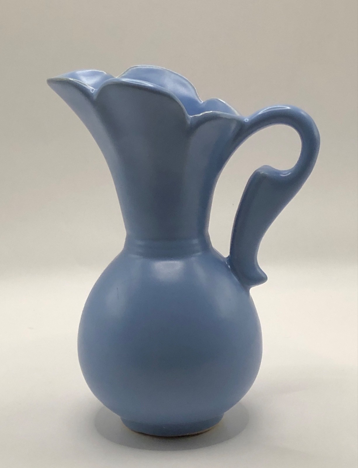 Vintage RumRill Red Wing Pottery 1930's 7 Inch Vase/Pitcher Blue
