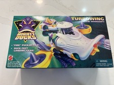 Vintage 1997 Mattel Mighty Ducks Turbowing Battlin Hovercraft. Nib.