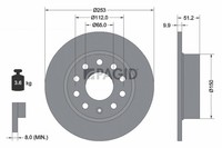 2X Pagid Bremsscheibe Voll Ø253Mm FüR VW Golf V 1K1 5K1 5M1 521 Skoda Octavia