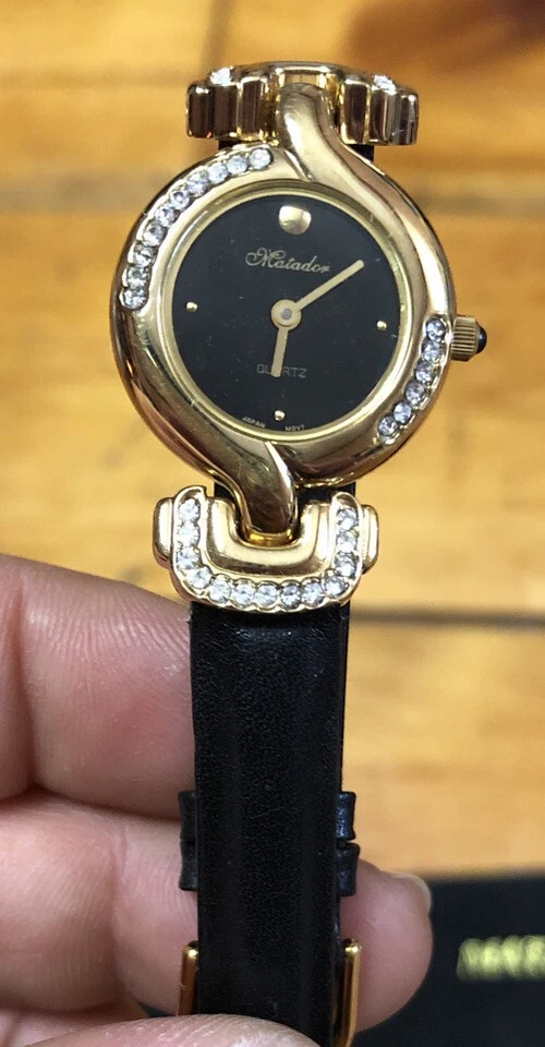 Reloj Matador Dama Acero Inoxidable Resistente al Agua con Correa de Cuero Genuino Foto 4 de 4