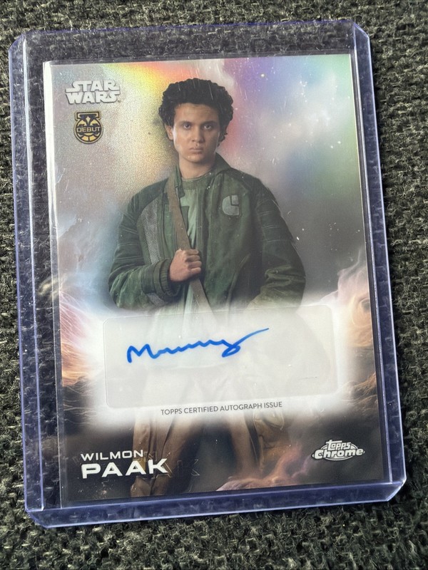 Muhannad Bhaier as Wilmon Paak 2025 Topps Chrome Star Wars #A-MB Auto