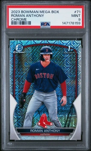 2023 Bowman Chrome Roman Anthony Mega Box Mojo 1st Bowman Chrome #71 PSA 9