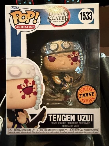 Funko Pop! Demon Slayer Tengen Uzui Limited Edition Chase 1533 With Hard Stack