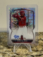 Randy De Jesus 2023 Bowman Chrome 1st Auto Speckle Sparkle Refractor /299 Angels