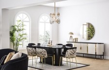 Luksusowy zestaw jadalny 8-częściowy zestaw zestaw zestaw jadalny zestaw krzeseł zestaw wystrój