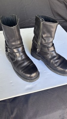 Harley Davidson Mens Harness Riding Boots Size9  Black oil resistant rubber Sole