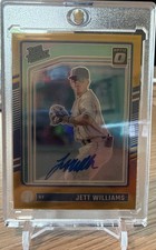 2024 Panini Donruss - Optic Rated Prospects Jett Williams #158 Gold Prizm...