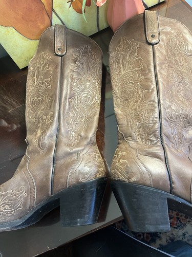 Sterling River Größe 11 Damen Leder Cowboystiefel SR260 hoch spitz zulaufend - Bild 11 von 15