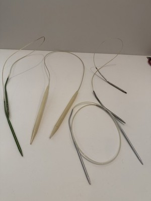 Lot Of 4 Circular Knitting Needles