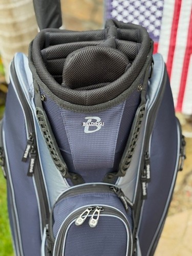 Belding Cart Bag "Brand New" 7 Way Top Navy - Black - Silver - Picture 19 of 24