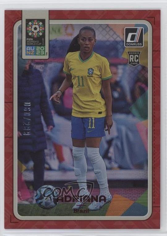 2023 Panini Donruss FIFA Women's World Cup Red 60/299 Adriana #13 Rookie RC 1u4