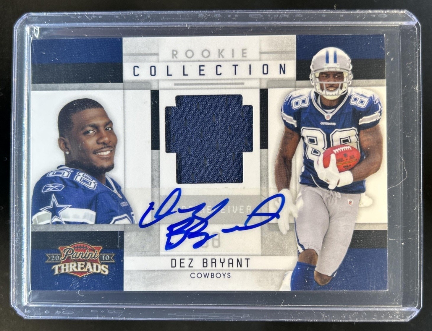 Dez Bryant Panini Threads Rookie Collection #11 Material Autograph