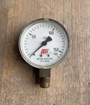 #ad #ad MOTION INDUSTRIES 931X00308 PRESSURE GAUGE 1 4quot; NPT 2 1 2quot; DIAL $20.00
