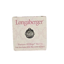 New 2001 Longaberger "Horizon of Hope" Tie-On Accessory 77429 Made In USA