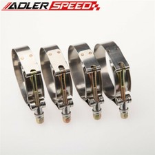 4pcs 3.5 Inch 92-100mm Turbo Pipe Hose Coupler T-bolt Clamps Stainless Steel Us