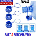 3 Pack Reusable 5 Gallon Water Jug Caps, Leak Proof Bottle Lids (55mm) *NEW*