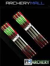 12 VICTORY ARROWS/ BOLTS FOR CROSSBOW 20" HALF MOON fits PSE, BARNETT - V6 SPORT