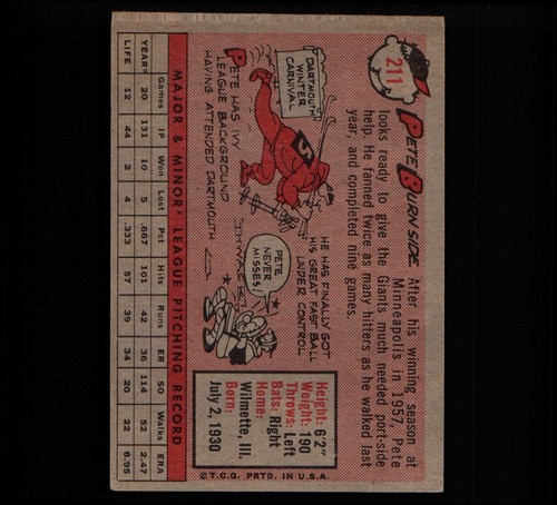 UPDATED! 1958 TOPPS BASEBALL COMPLETE SET BREAK (#1-#250) QUALITY VGEX/EX/EX+ - Picture 197 of 259