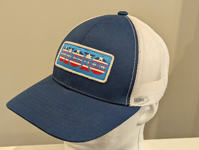 Eberlestock Hat Cap Mesh Trucker Snapback Adjustable Blue/White Patch