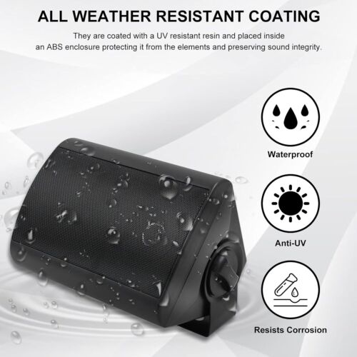Herdio 2X4" Bluetooth Indoor Outdoor-Lautsprecher Wasserdicht Außenlautsprecher - Bild 7 von 28