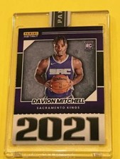 2021-22 Panini Instant YEAR ONE #9 Davion Mitchell BLACK 1/1 rookie RC Kings